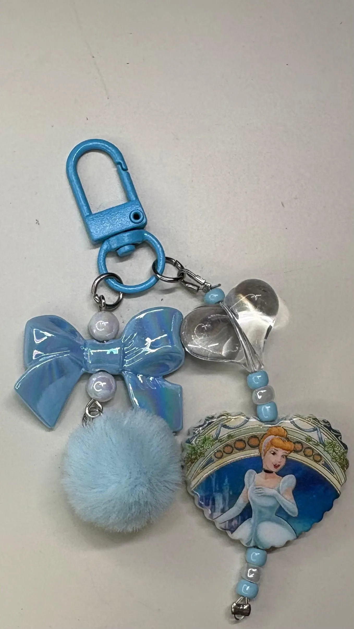 A Dream is a Wish Your Heart Makes: Cinderella Junk Keychain 🩵