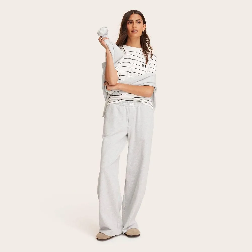 New without Tags - Women's High-Rise Boxer Sweatpants - Parke Heather Gray M