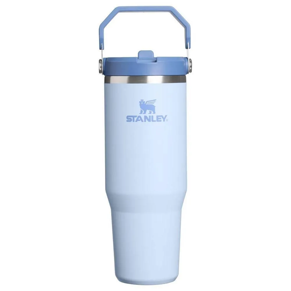 New without box - Stanley 30 oz Stainless Steel Ice Flow Flip Straw Tumbler Light Denim