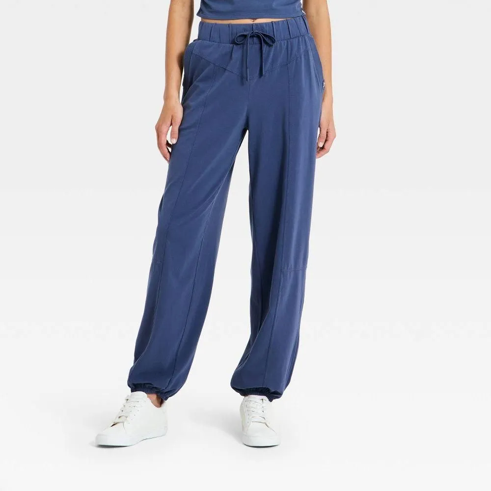 New without Tags - Women's Washed Jersey Jogger Pants - JoyLab Dark Blue S