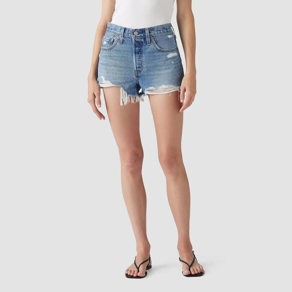 New without Tags - Levi's Women's 501 Original Shorts - Blow Big Horns 25