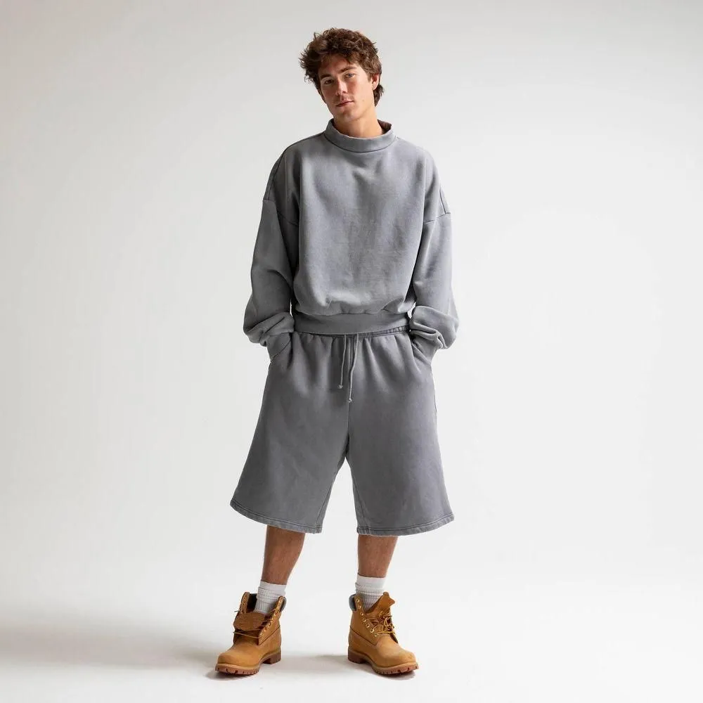 New without Tags - Lucky State Men's Mock Neck Crew - Grey M