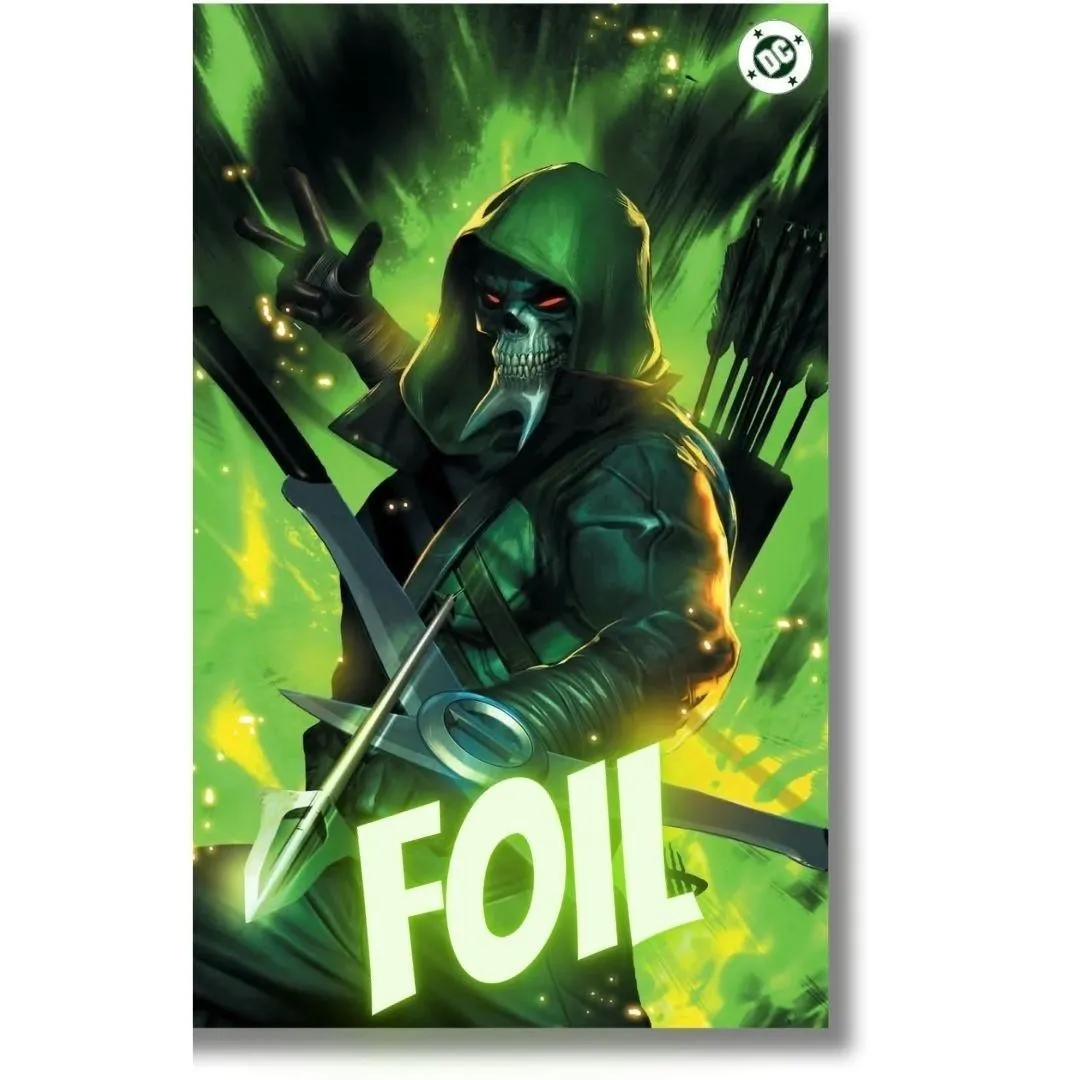 ABSOLUTE GREEN ARROW #1  VIRGIN GREEN SPOT FOIL EXCLUSIVE -  WILKINS - 1ST APP