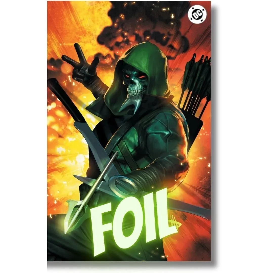 ABSOLUTE GREEN ARROW #1  VIRGIN FOIL EXCLUSIVE -  WILKINS - 1ST APP