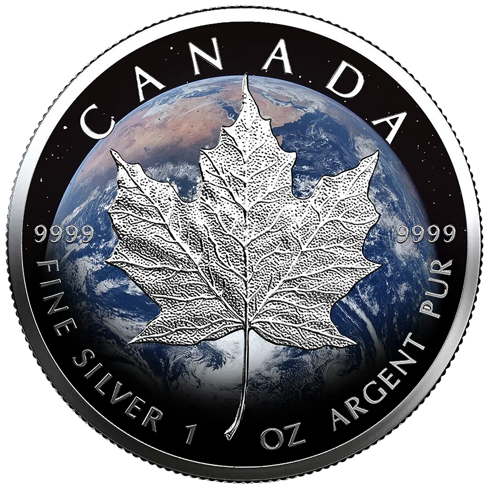 2026 Canada Maple Leaf Earth Edition 1 oz Silver Coin (04/13)