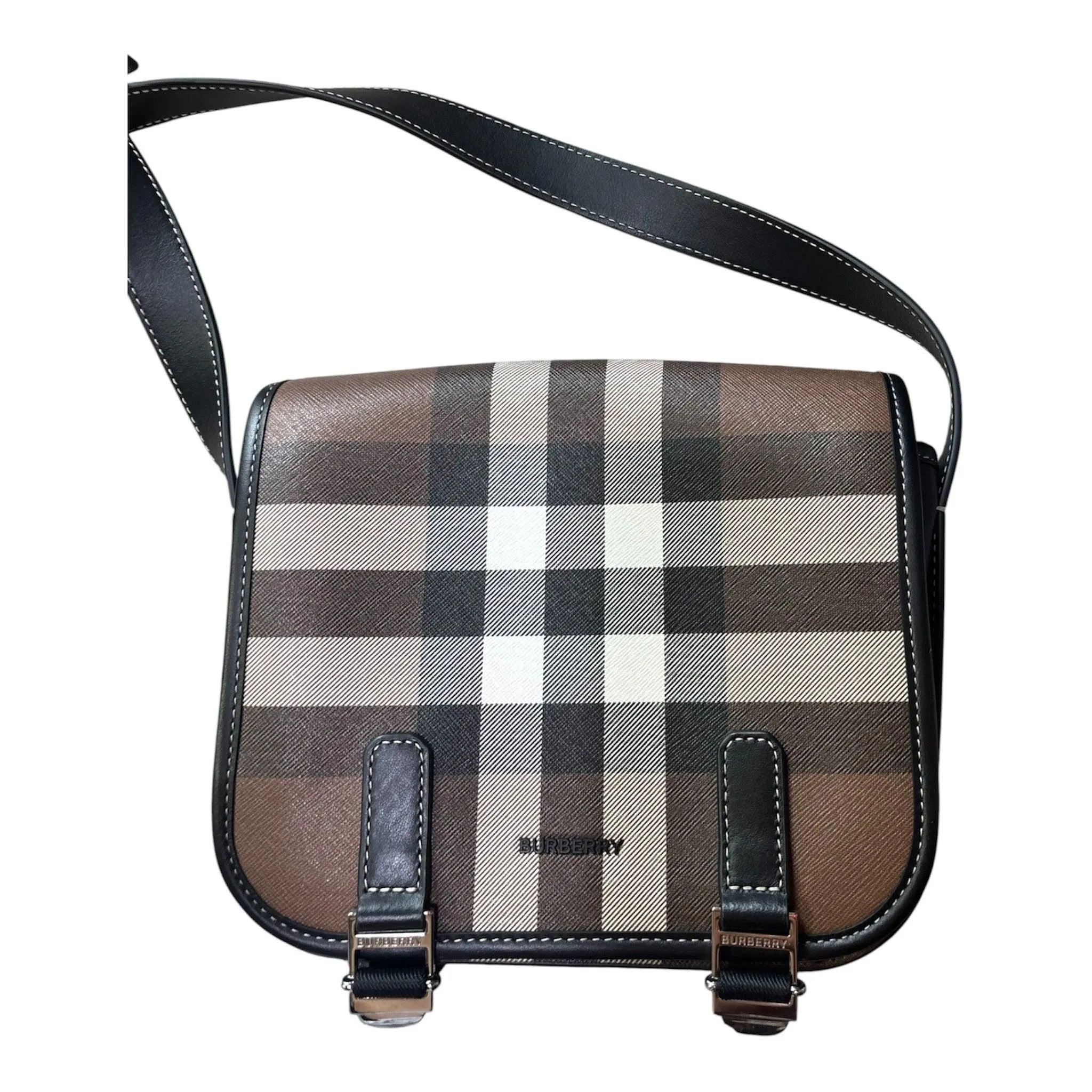 Burberry - Smoke Check Messenger Bag