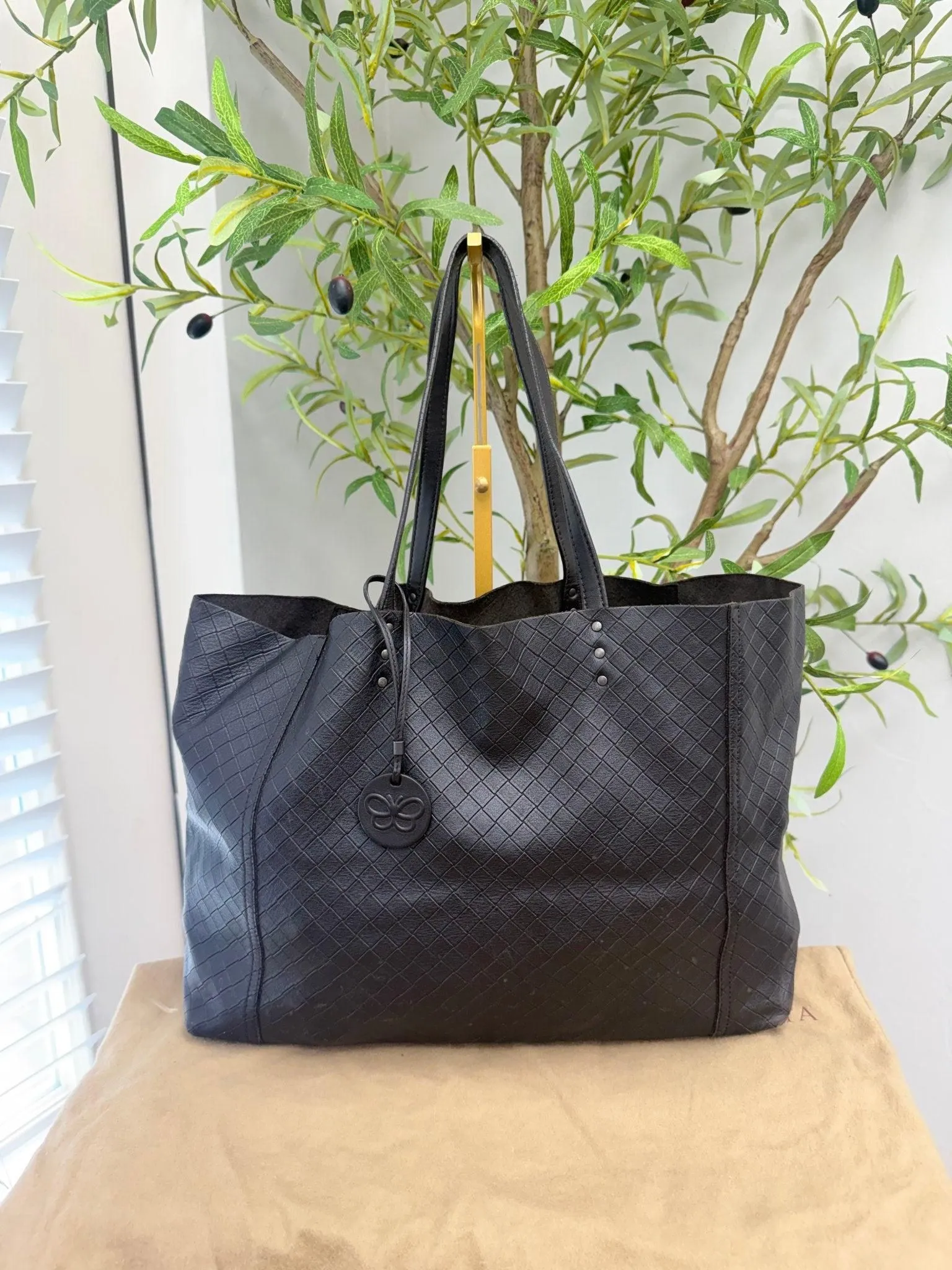 Bottega Veneta Brown Intrecciato Leather Mirage Tote Bag