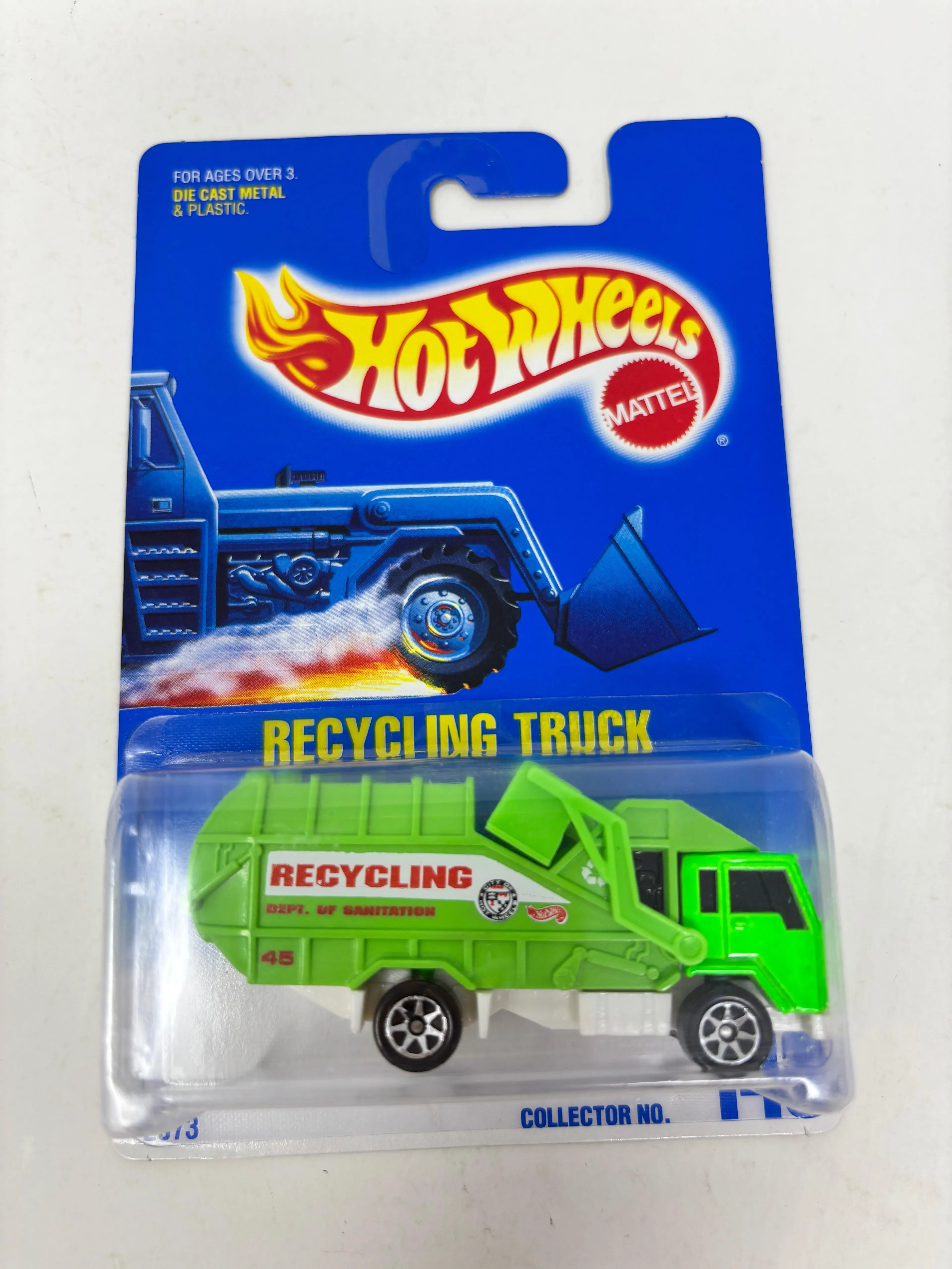 Hot Wheels 1992 Recycling Truck #143 Green