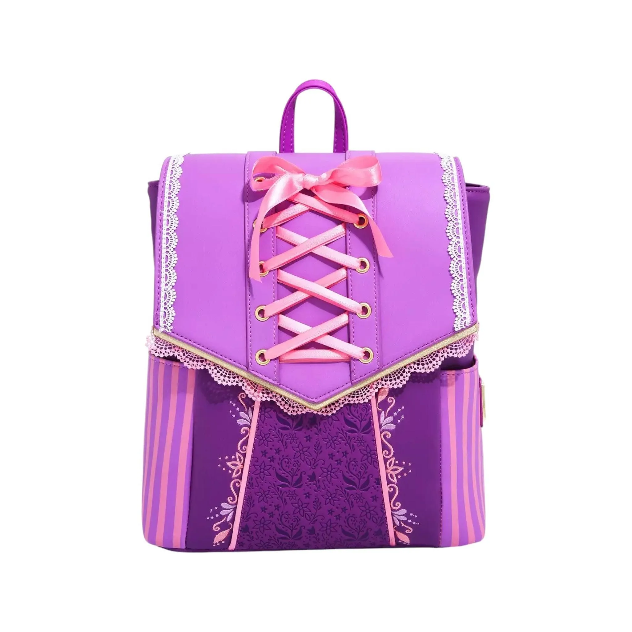 Loungefly Vault Disney Tangled Rapunzel Dress Cosplay Mini Backpack