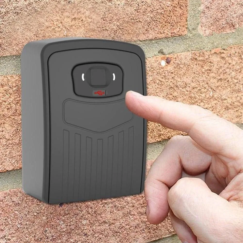 Smart Schlüsselbox mit Fingerabdruck & Tuya App – Wetterfester Elektronischer Schlüsselsafe für Innen & Außen