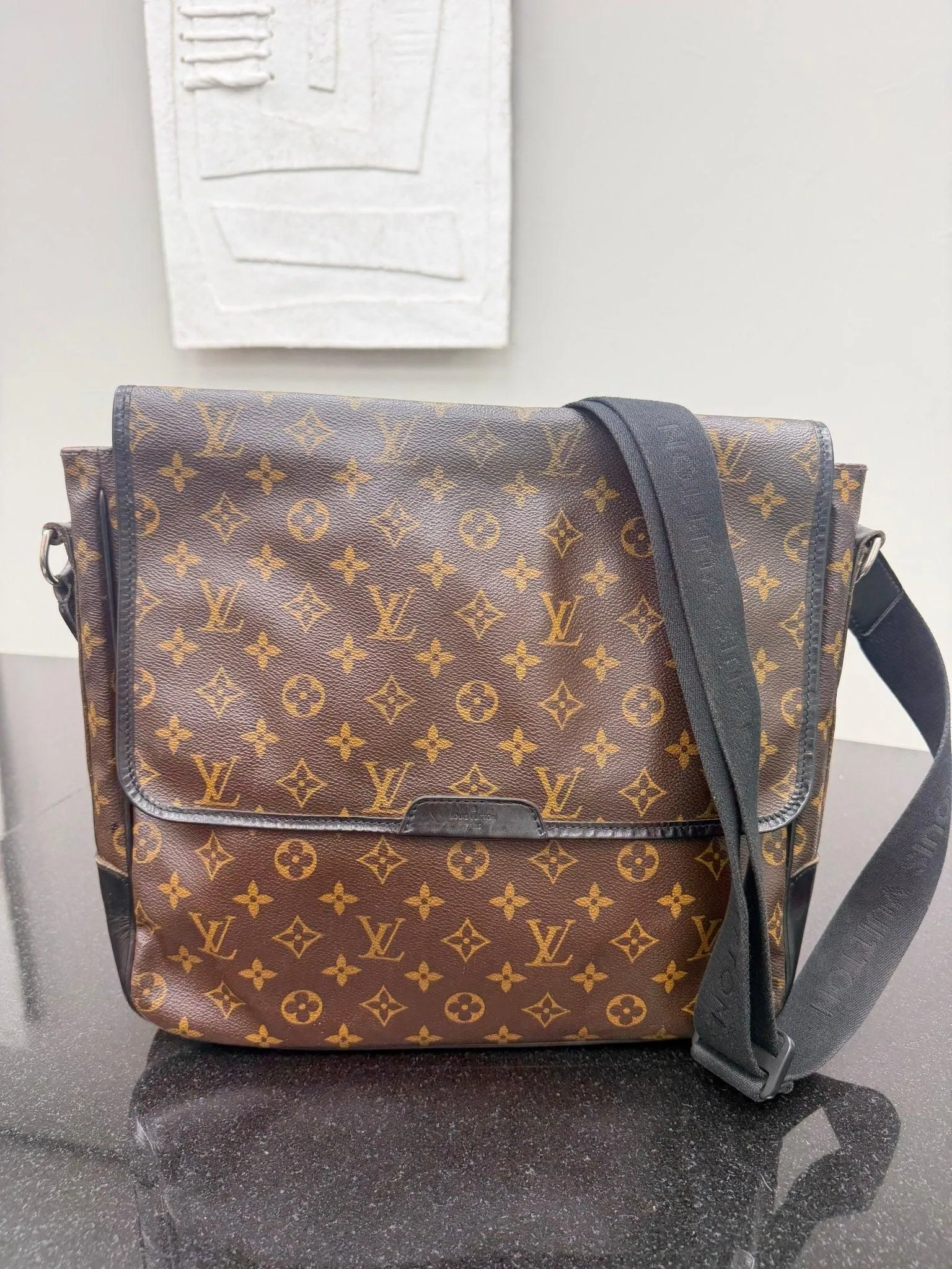Louis Vuitton Monogram Bass MM Messenger Bag