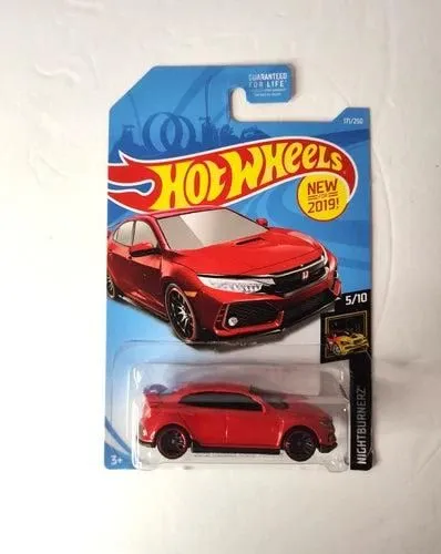 Hot Wheels Nightburnerz 2018 Honda Civic Type R Diecast Model Car