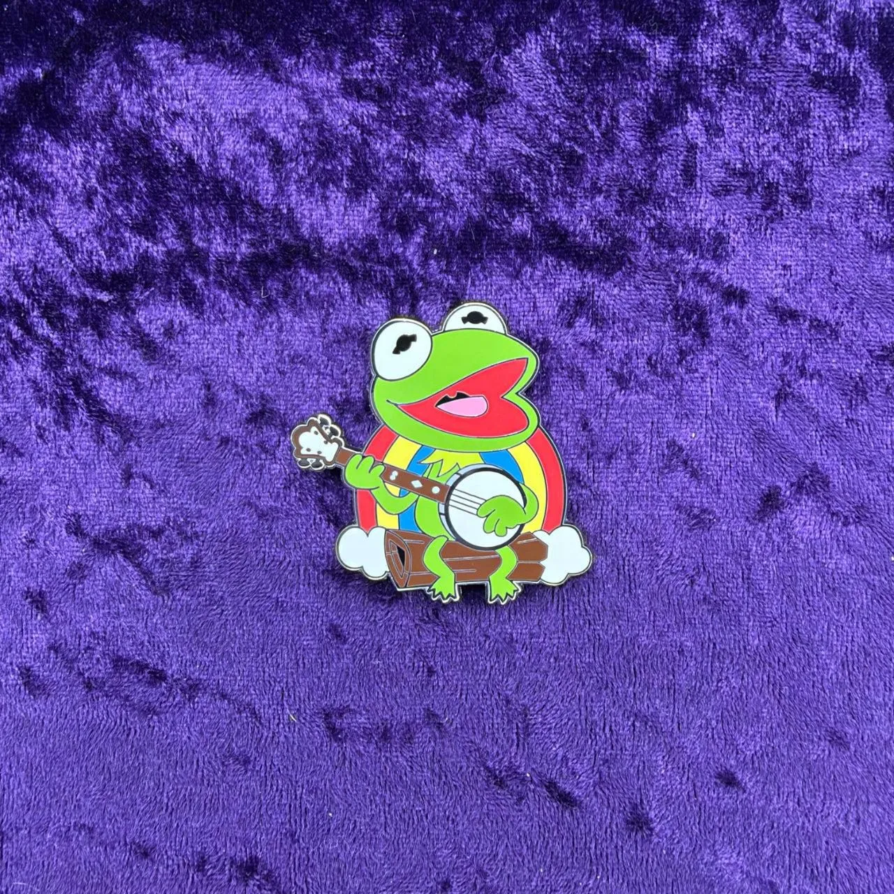 Kermit with Banjo and Rainbow Pin | The Muppets