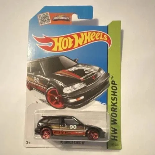 Hot Wheels Workshop '90 Honda Civic EF Diecast Model Car