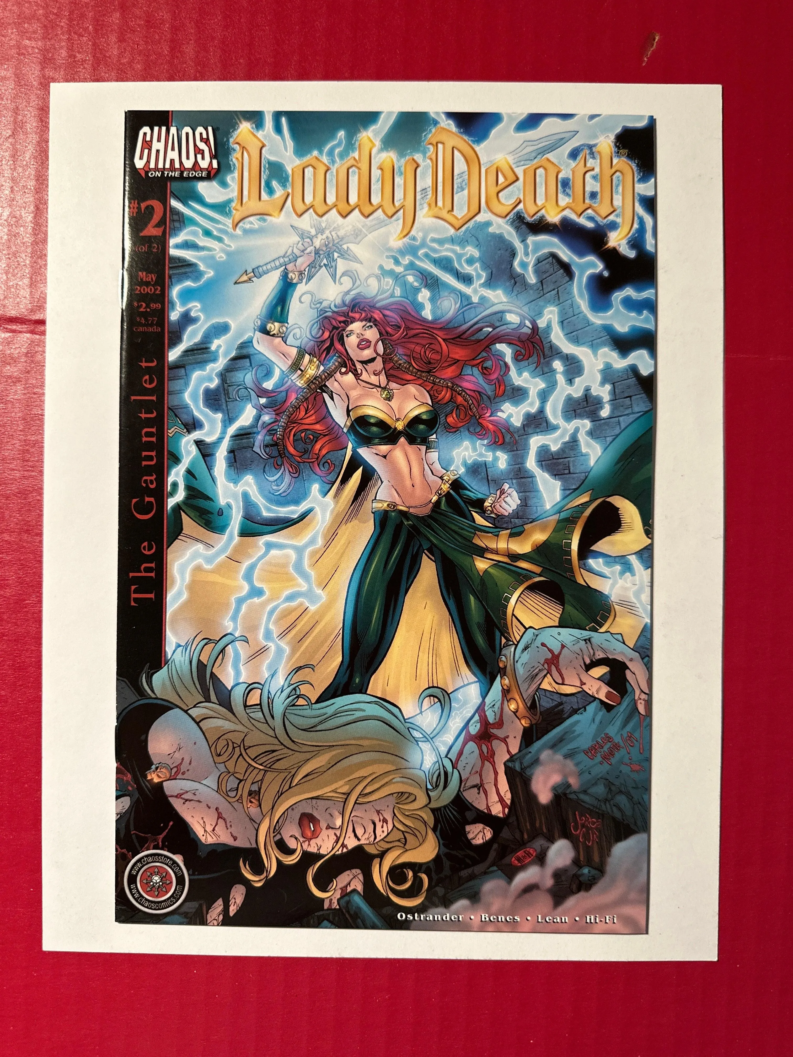 Lady Death: The Gauntlet #2A (Chaos! Comics 2002) Carlos Mota Standard cover