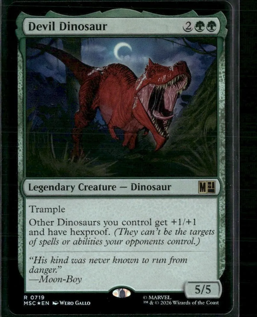Commander: Marvel Super Heroes Devil Dinosaur Foil #719