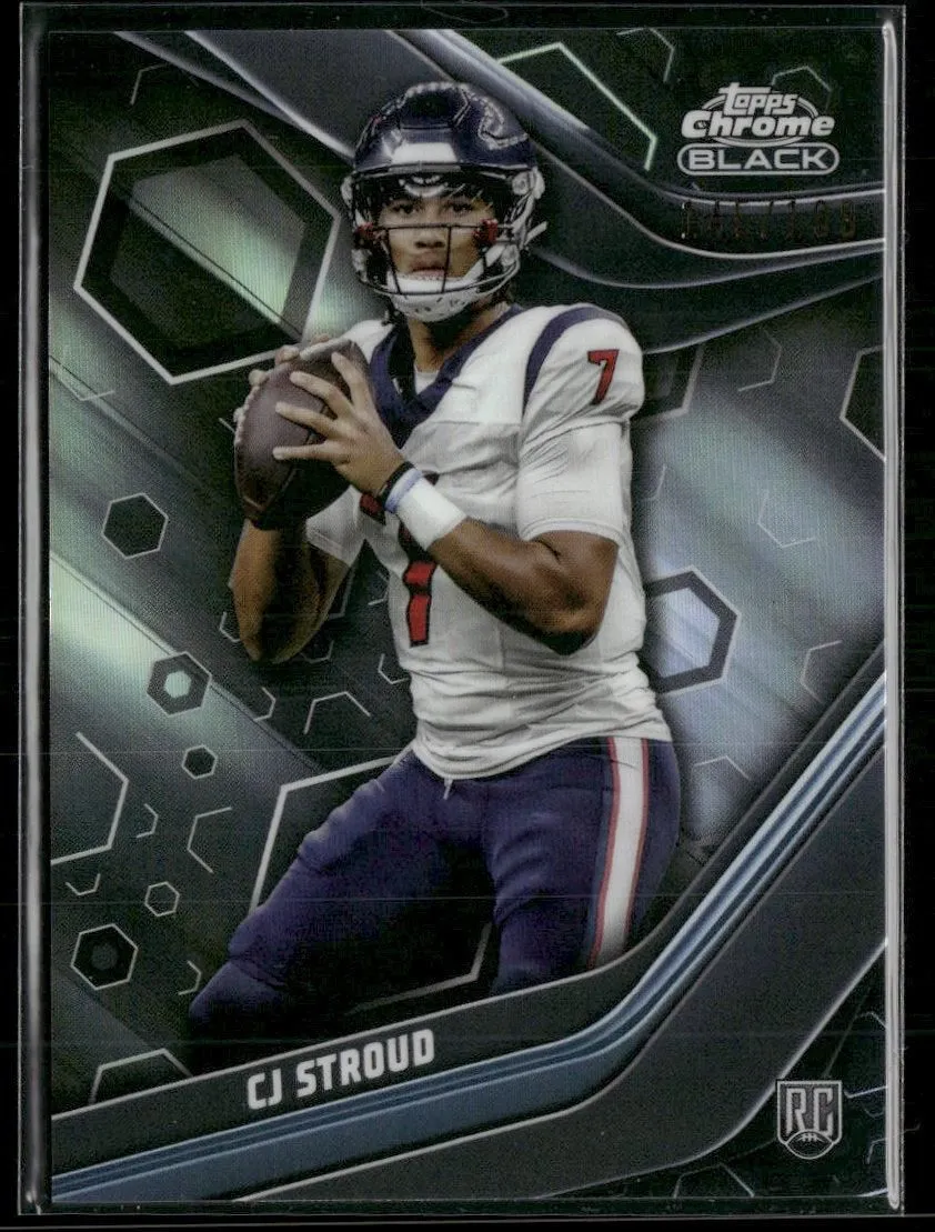 2023 Topps Chrome Black Composite Black Refractor CJ Stroud Rookie #/199 #120