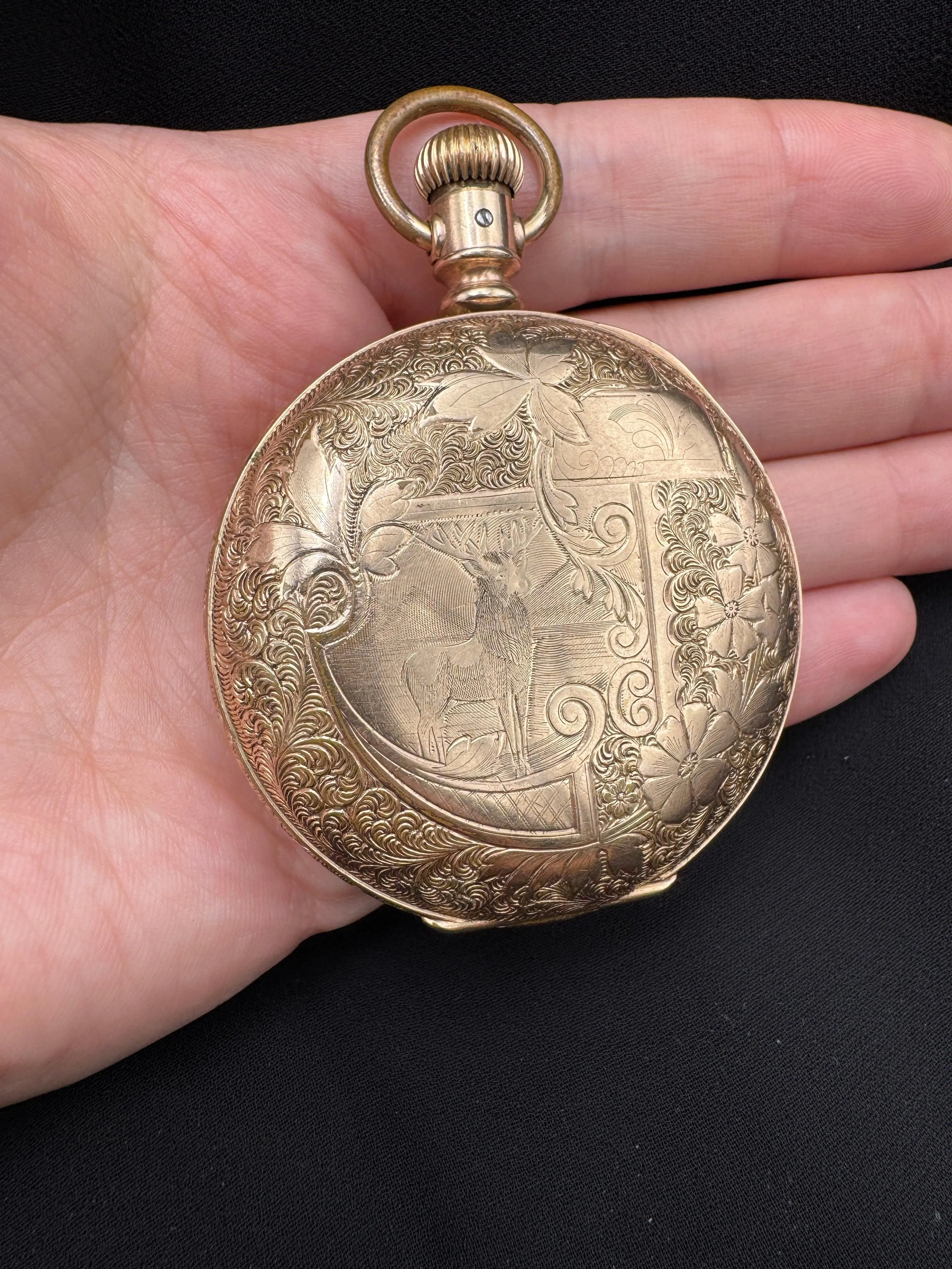 1883 American Waltham Pocket Watch – Gold Filled Hunter Case