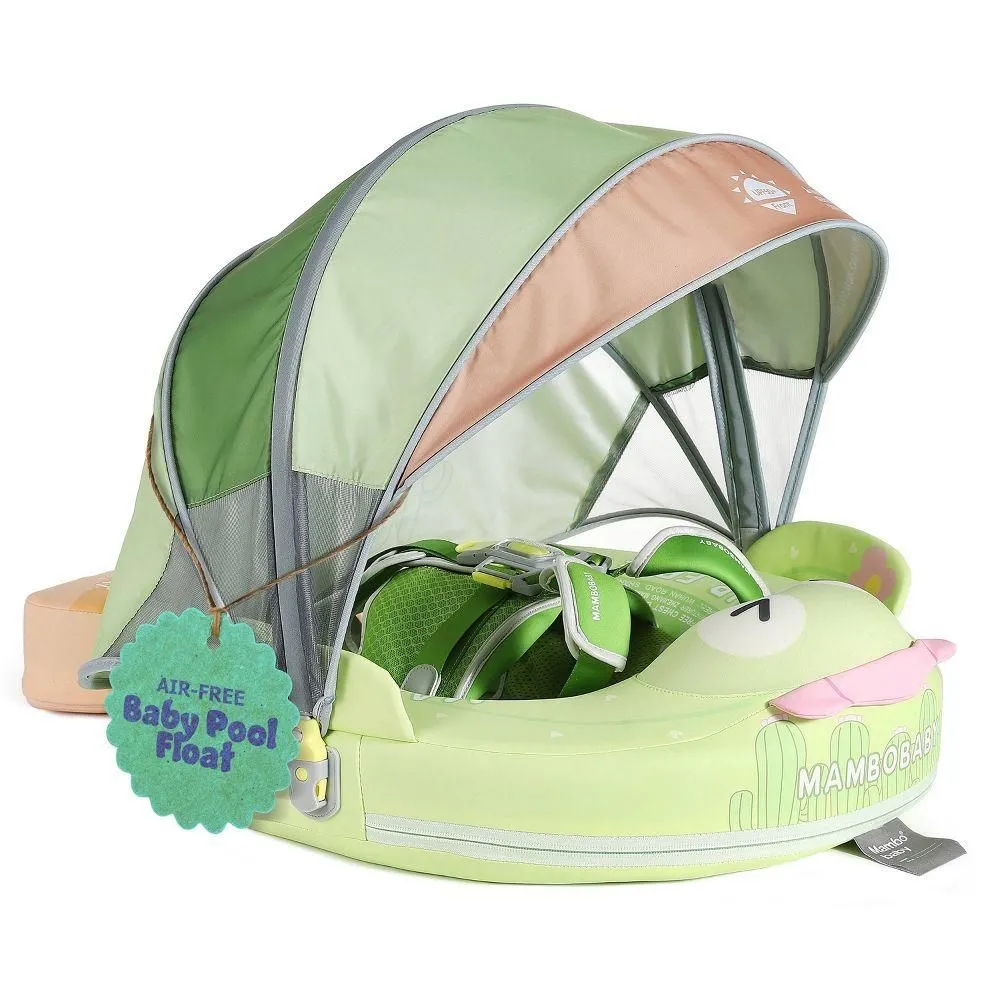 Open-box - Mambobaby Sunny Navigator Baby Pool Float with Canopy Novelty Float - Cactus