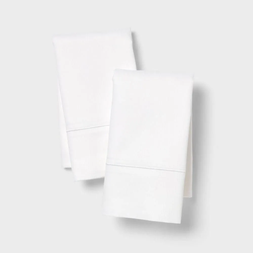New without box - Standard 800 Thread Count Hotel Collection Single Barratta Pillowcase White