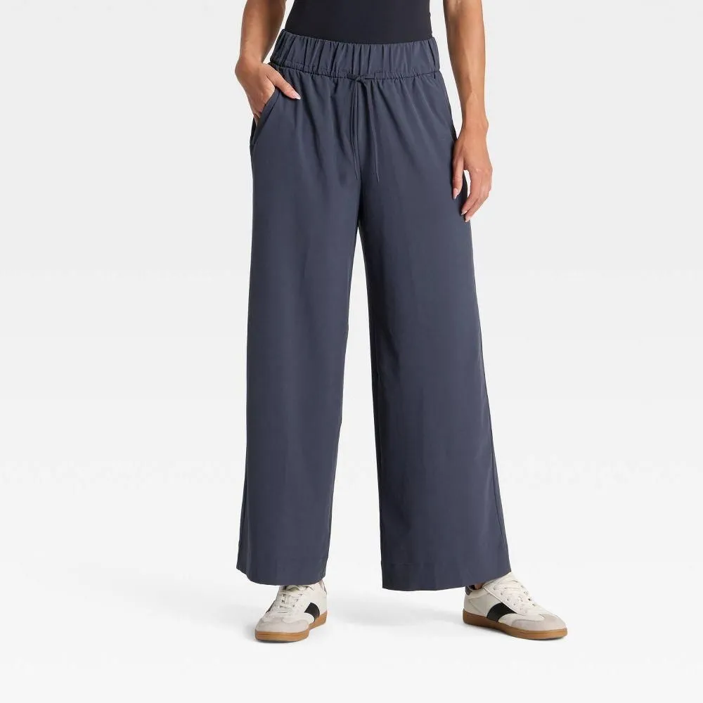 New without Tags - Size: XL Short - Women's Active Light High-Rise Wide Leg Pants - All In Motion Navy