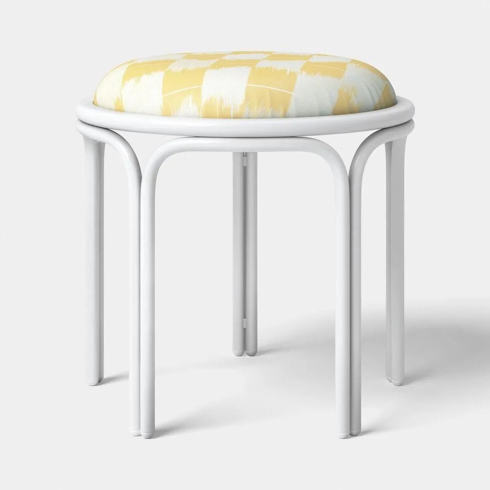 Open-box - Metal Round Travel Accent Patio Stool Yellow - Threshold