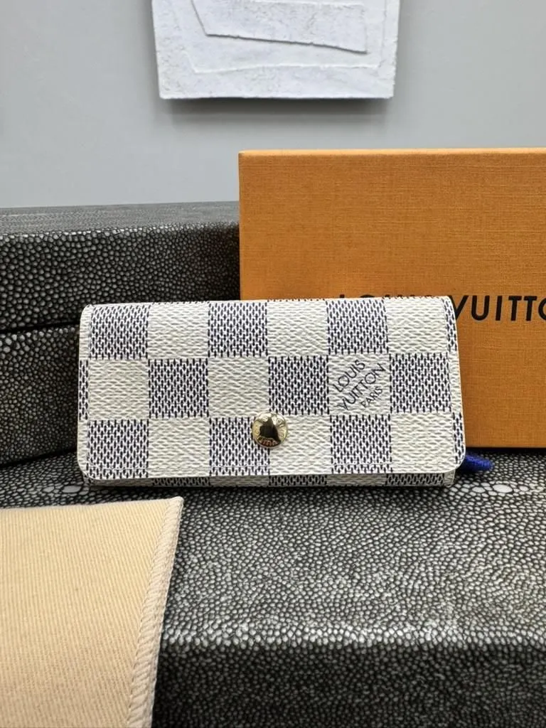 Louis Vuitton Damier Azur 4 Ring Key Case