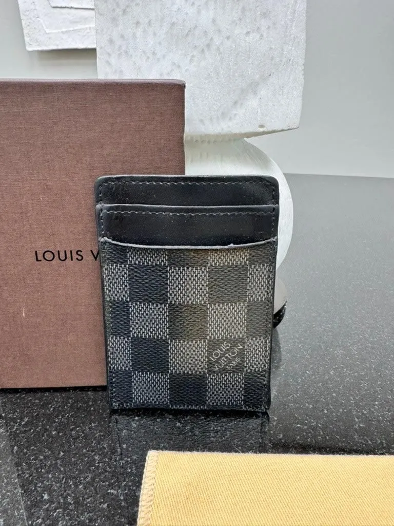 Louis Vuitton Damier Graphite Money Clip Card Case
