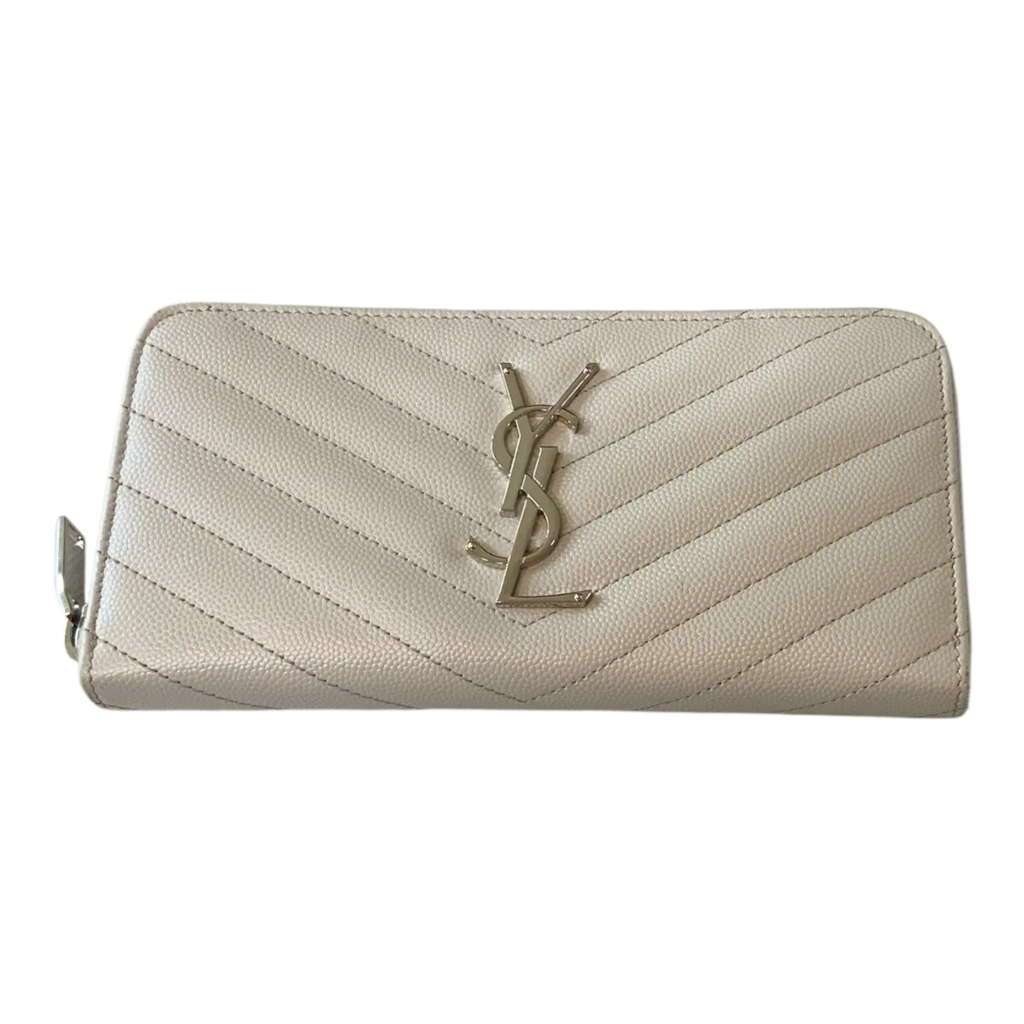 Saint Laurent - YSL - Grain de Poudre Matelasse Chevron Monogram
