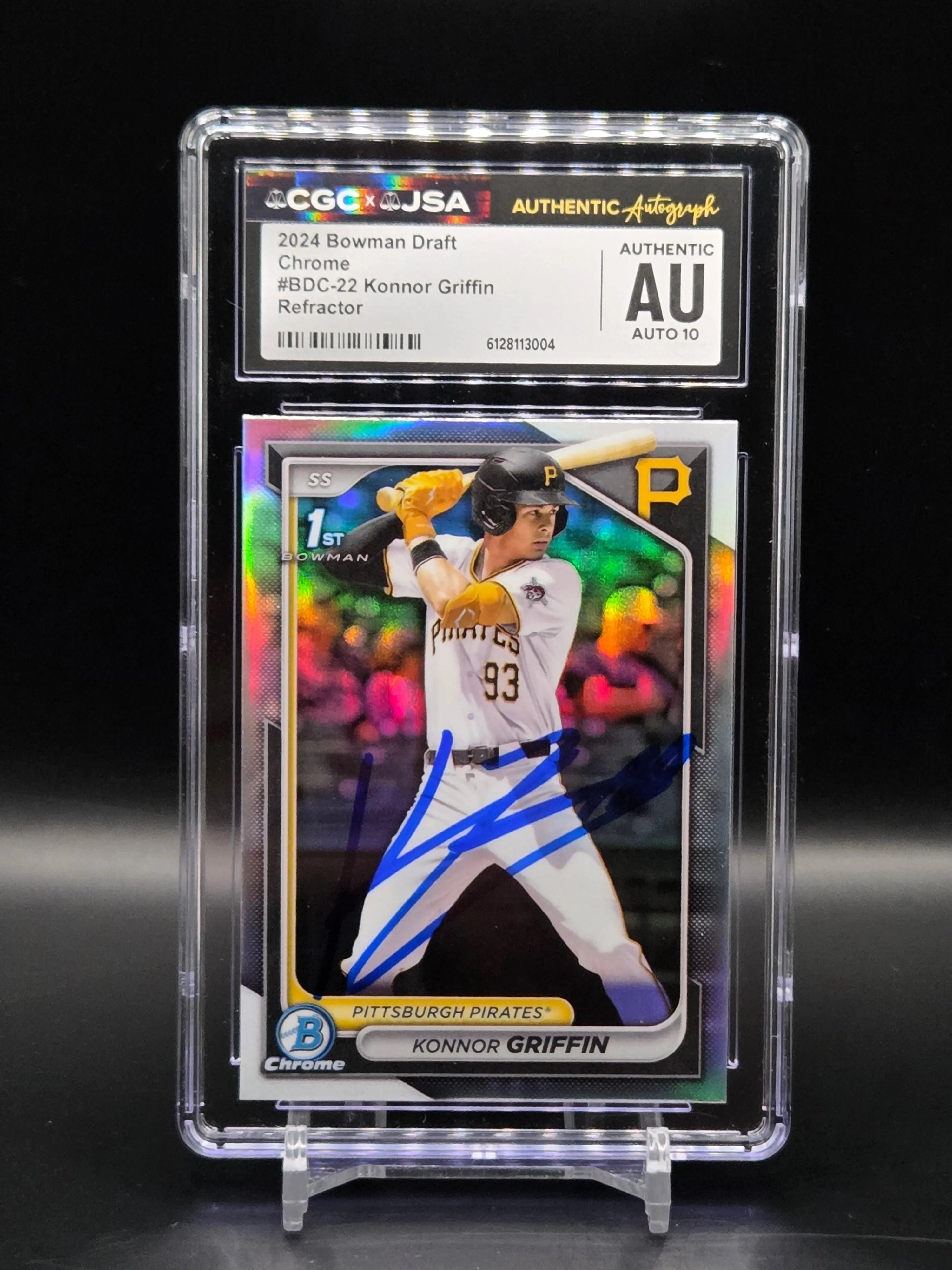 Konnor Griffin 2024 1st Bowman Chrome Refractor AUTO BCP-22 - CGC/JSA Auto 10