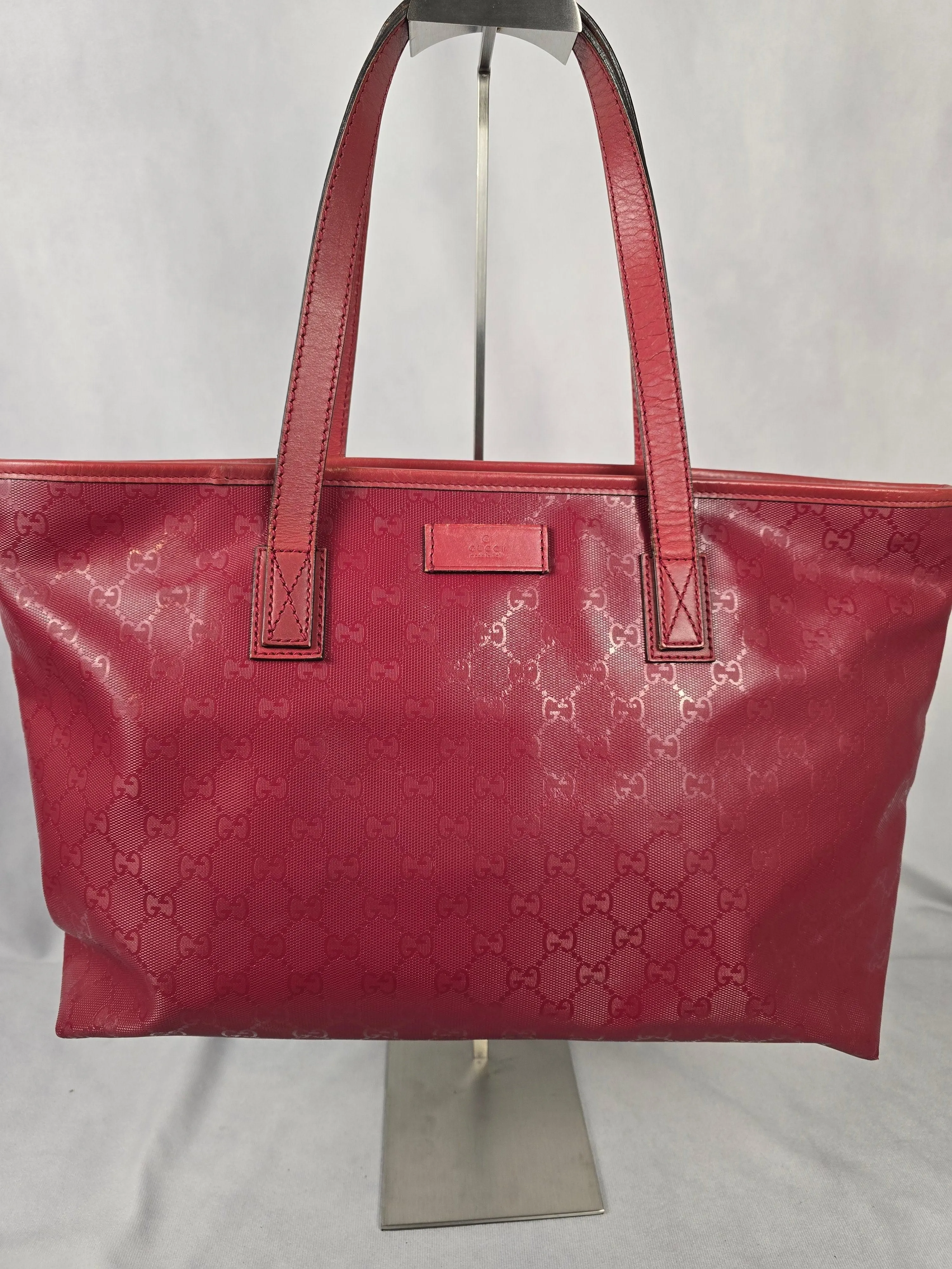 Gucci GG Imprime Tote in Red