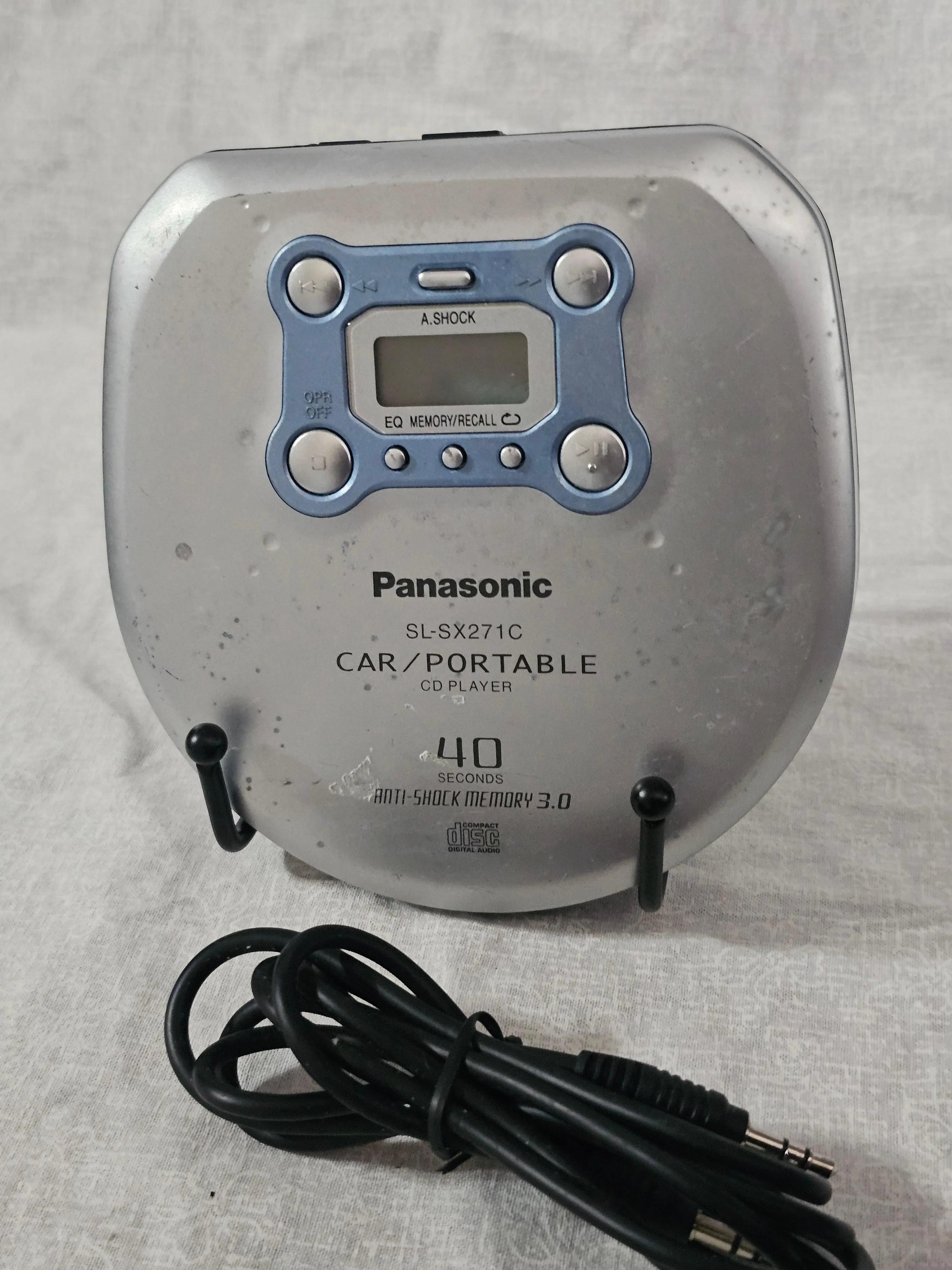 Panasonic SL-SX271C Portable CD Player 40-Second Anti-Shock Feature - Works YWK