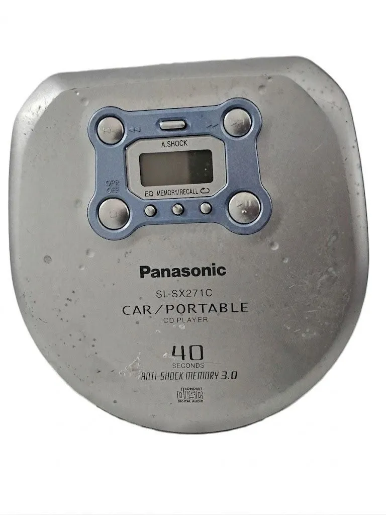Panasonic SL-SX271C Portable CD Player 40-Second Anti-Shock Feature - Works YWK