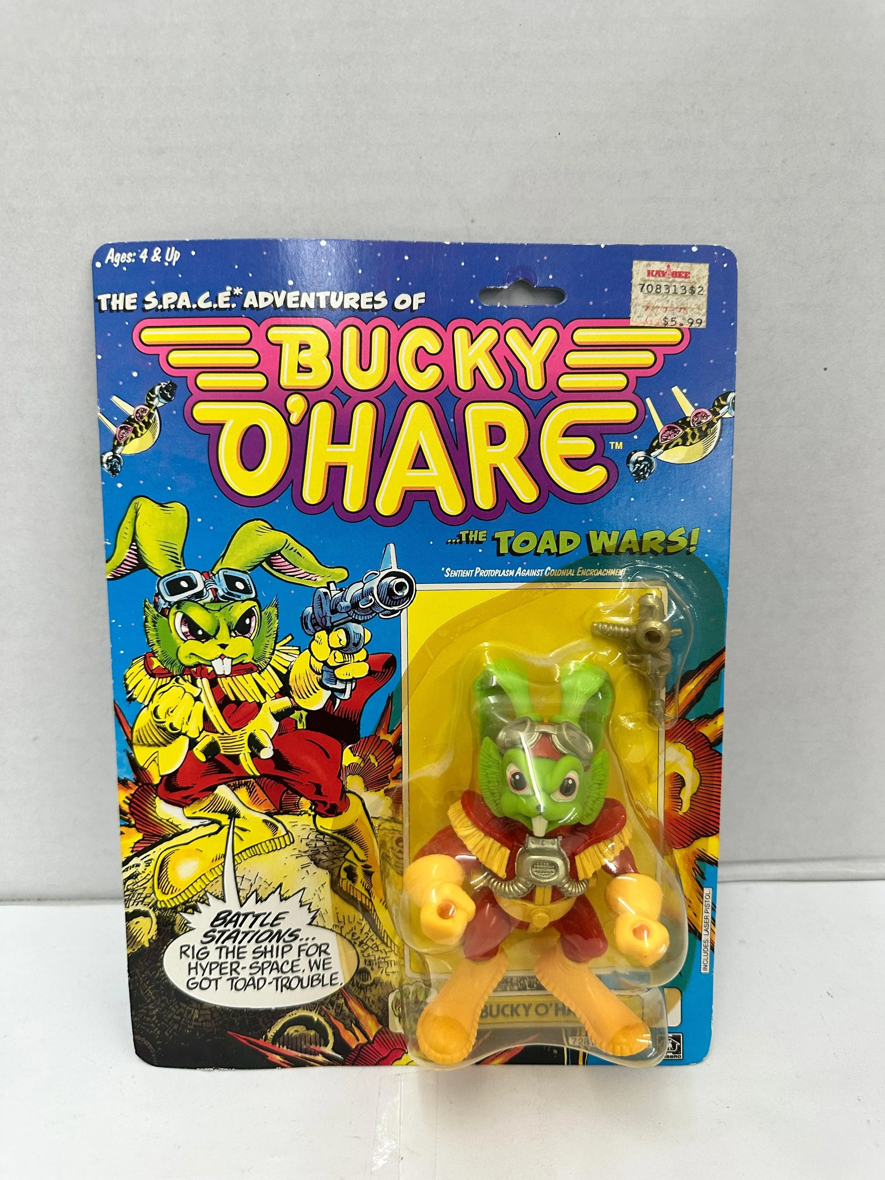 1990 Hasbro Bucky O'Hare Toad Wars 1 Bucky O'Hare Action Figure New Sealed