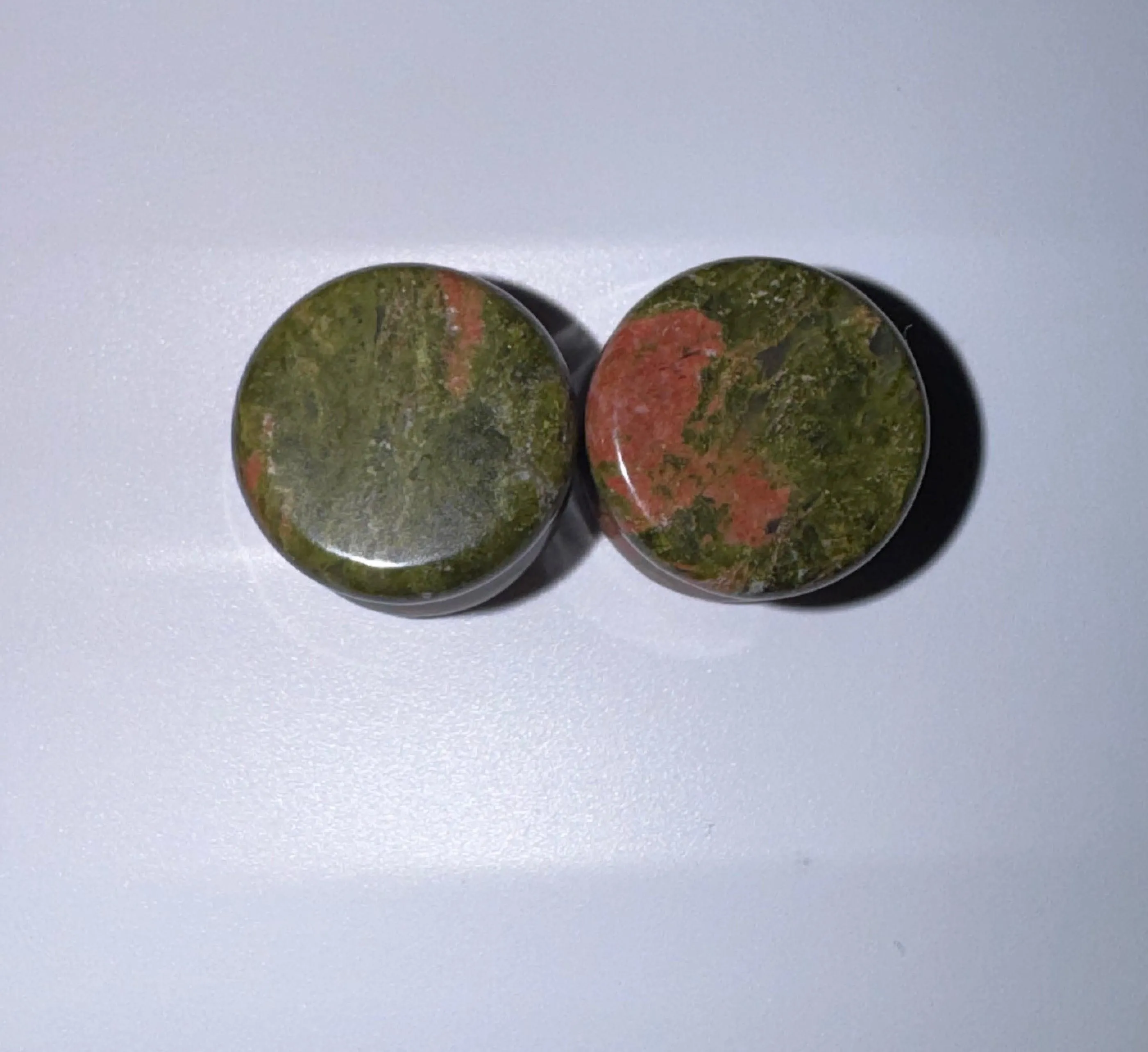 Unakite Crystal Ear Gauges-Curated