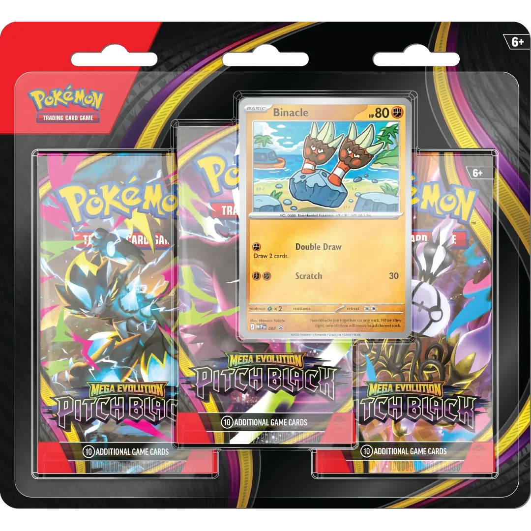Mega Evolution: Pitch Black 3-Pack Blister