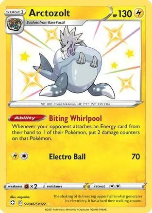 Arctozolt SV046/122 - Shining Fates Shiny Vault Holofoil