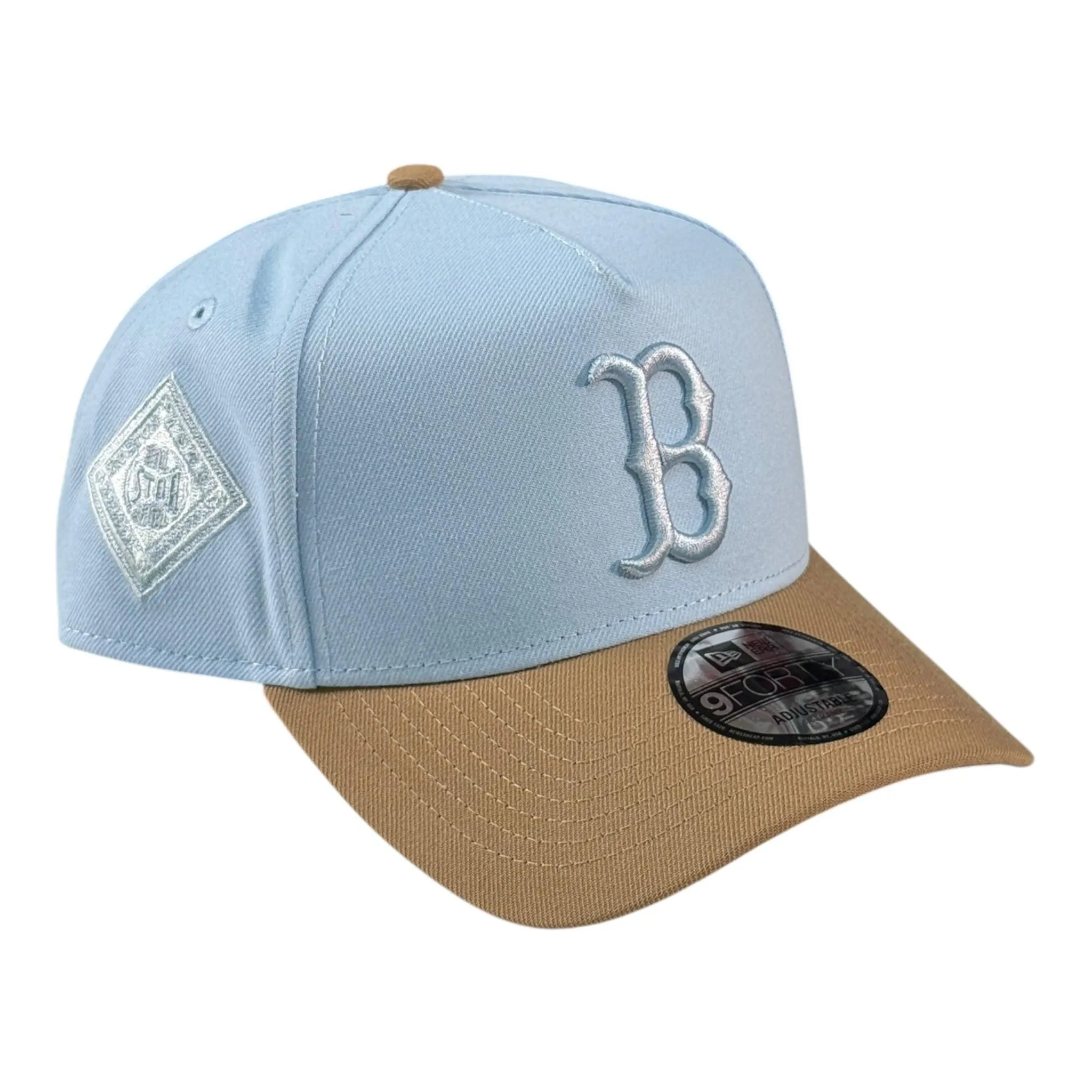 New Era 940 A-Frame Snapback Boston Red Sox Light Blue/Brown