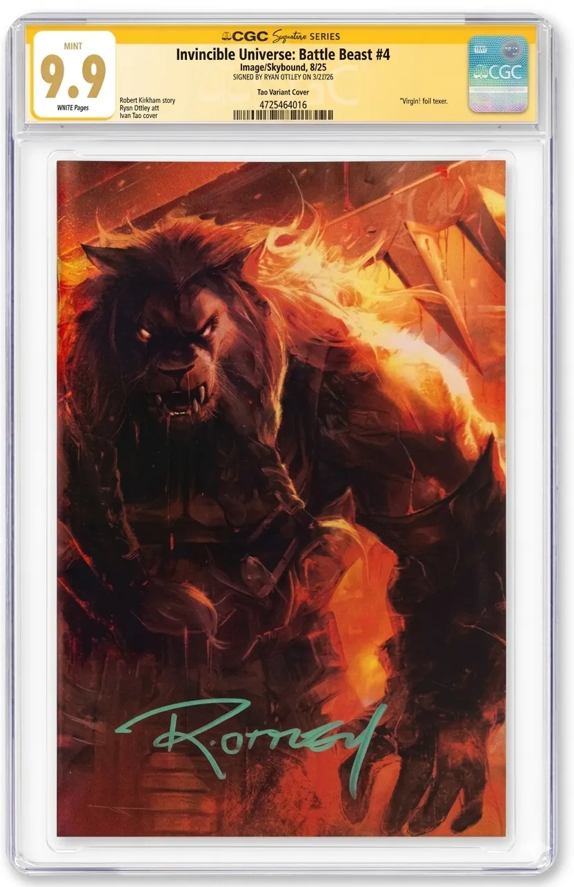 Invincible Universe Battle Beast #4, Ivan Tao [9.9 CGC Signature Series]