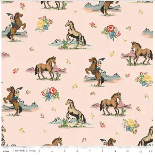 Cowgirl Main Blush by Echo Park Paper Co. C17480-BLUSH by the Half Yard