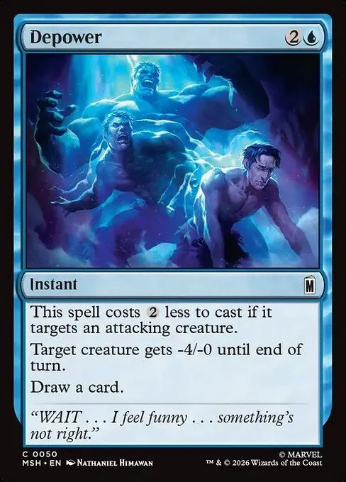 MSH, Depower, Standard, 50, C, Near Mint, (Foil), EN
