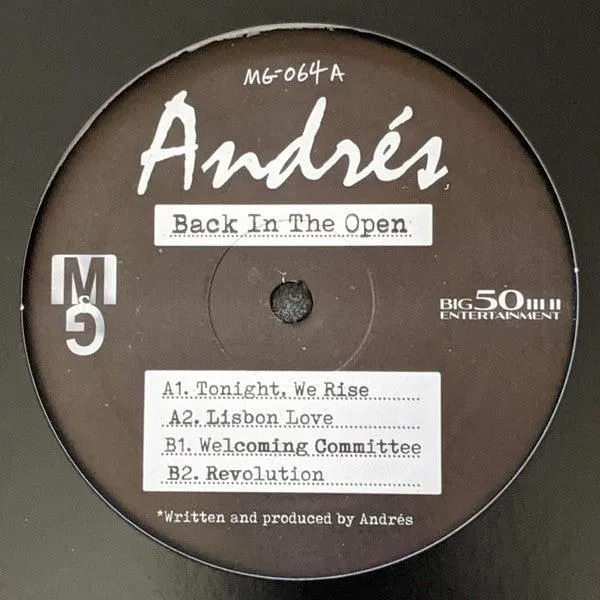 Andrés - Back In The Open (12")
