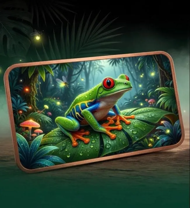 In Stock! 5 oz ADVP Frog Colorized Copper (7500 Max Mintage)