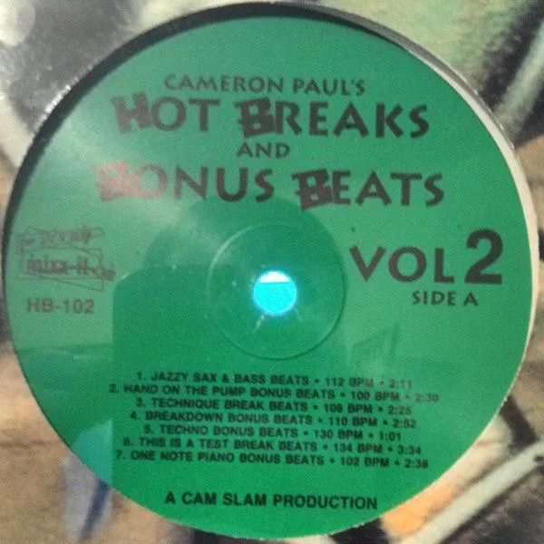 Cameron Paul - Hot Breaks And Bonus Beats Volume 2 (LP)