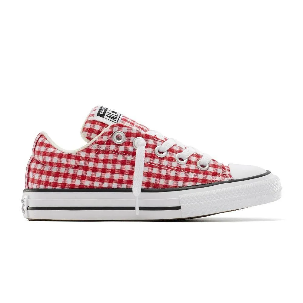 New without Tags - Converse Kids' Street Ox Low Top Gingham Sneakers - Red 1