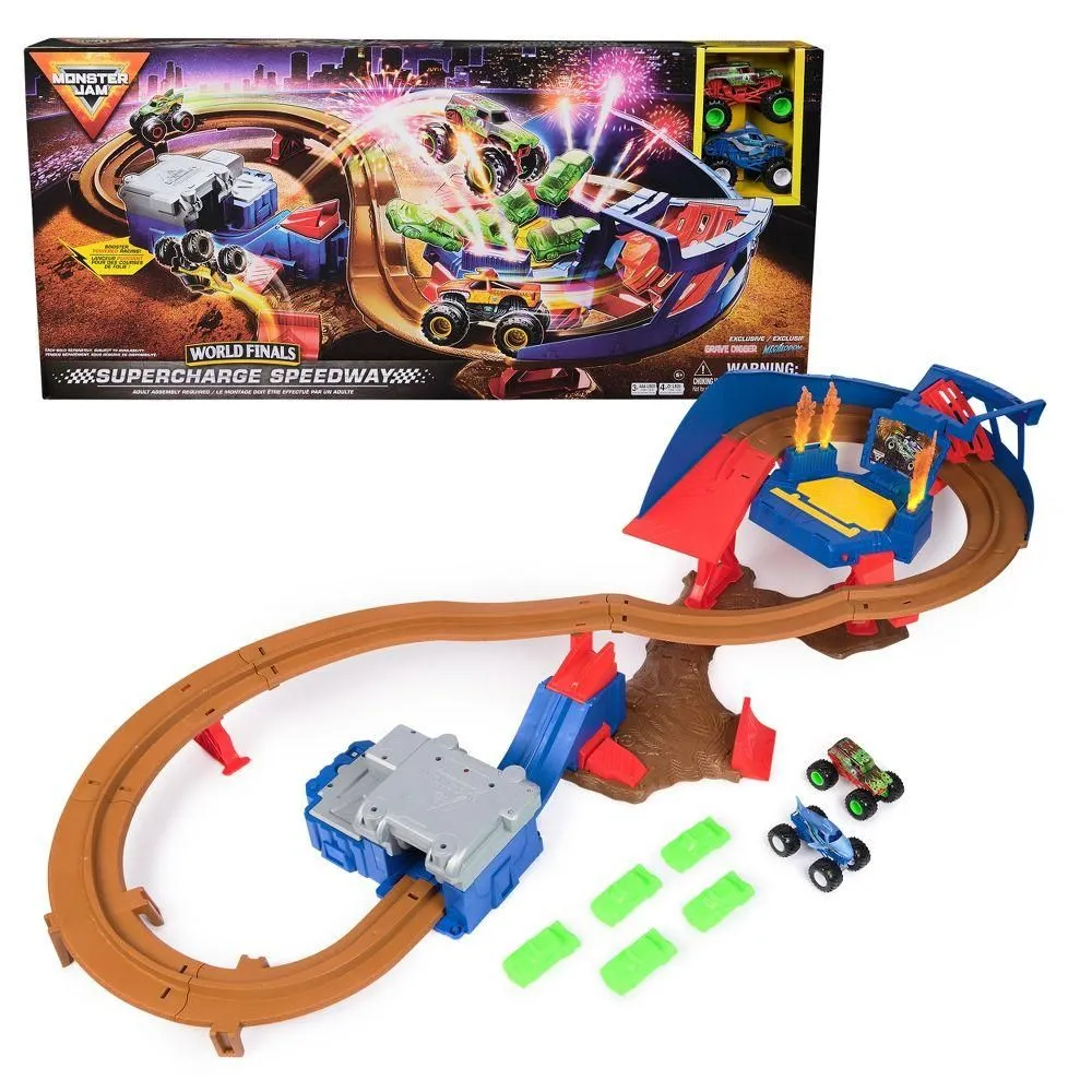 Brand New - Monster Jam Supercharge Speedway Playset