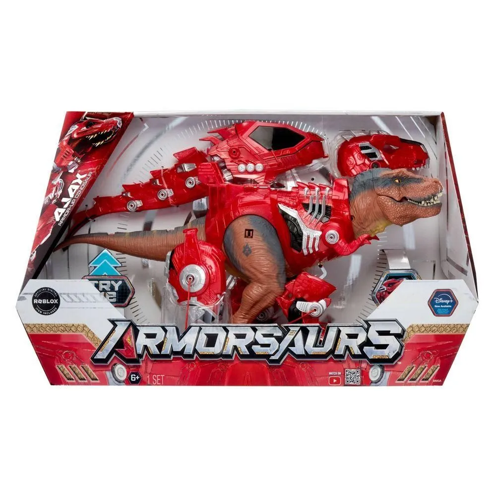 Brand New - Armorsaurs Armor-Up Dinosaur Ajax Figure with 7 Removable Armor Pieces