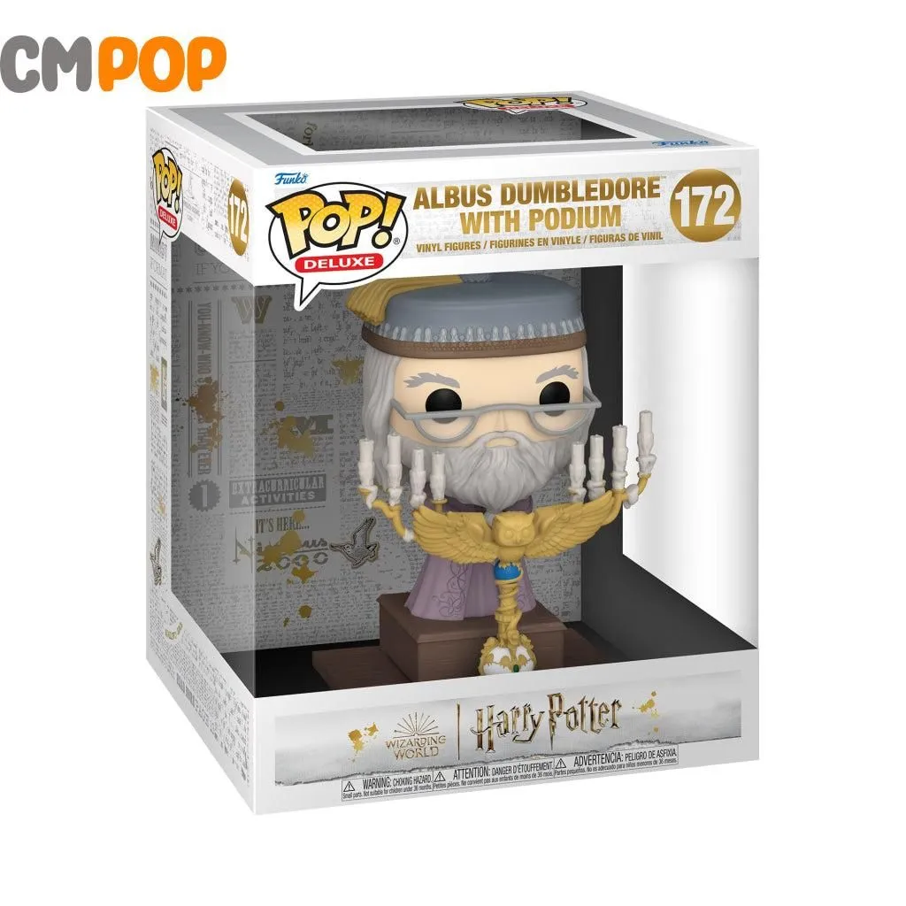 Albus Dumbledore W/ Podium  #172  - Funko Pop! -Harry Potter - Deluxe