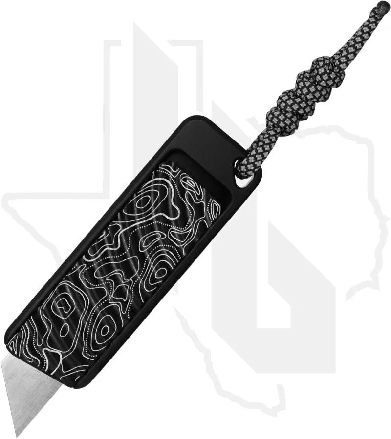 Rivery Manufacturing Zero-G ZGO-OTF-U-6061-BLACK - Black Aluminum, Original Milling, Topo Engraving
