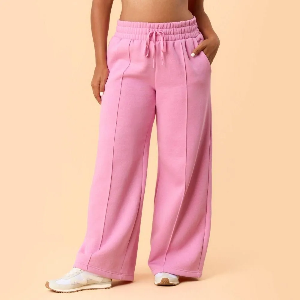 New without Tags - Blogilates Women's Travel Trouser High-Rise Wide Leg Sweatpants - Pink 3X